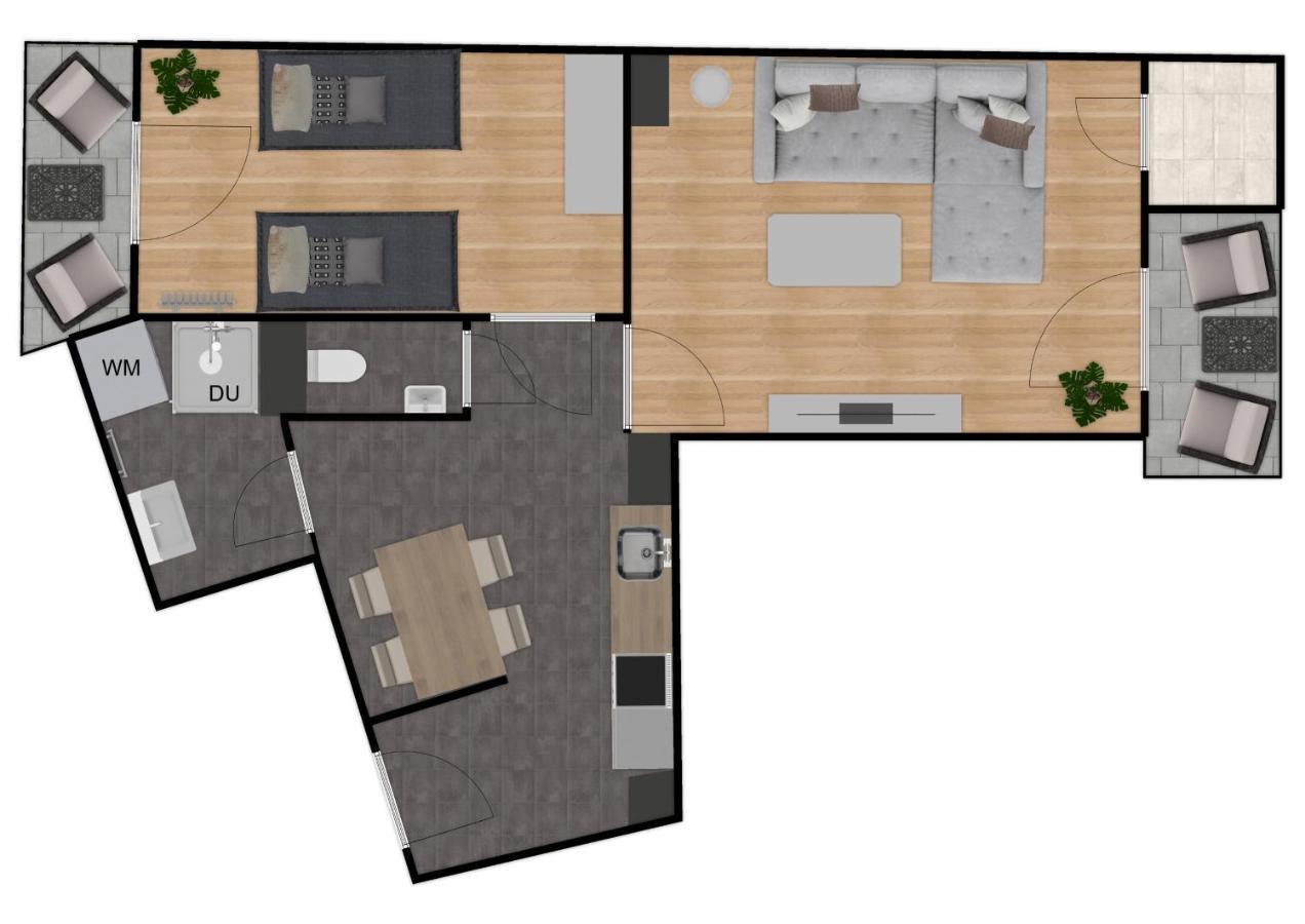Smarte Dachgeschosswohnung Mit 2 Terrassen Direkt Am Hauptbahnhof Вена Экстерьер фото